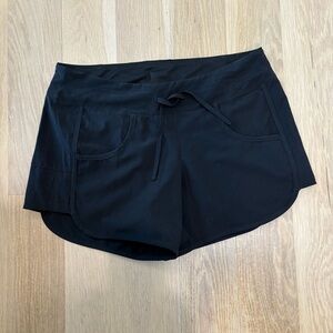 Magellan Outdoors Black Athletic Shorts with Elastic Waistband